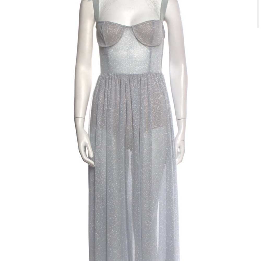 MAJORELLE Silver Sheer Chemise